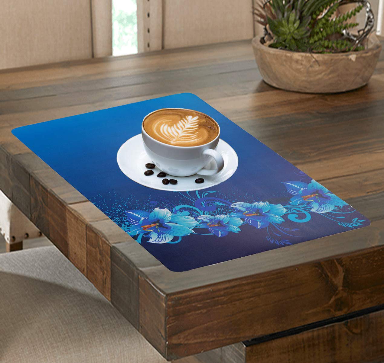 Weavers Villa PVC Printed Placemats Table Mat/Fridge Mat/Multipurpose Mat for Dining Table Home (43 cm X 28 cm) - Set of 6 Pieces (B08WKG9VZ9) Amazon Price History, Amazon Price Tracker