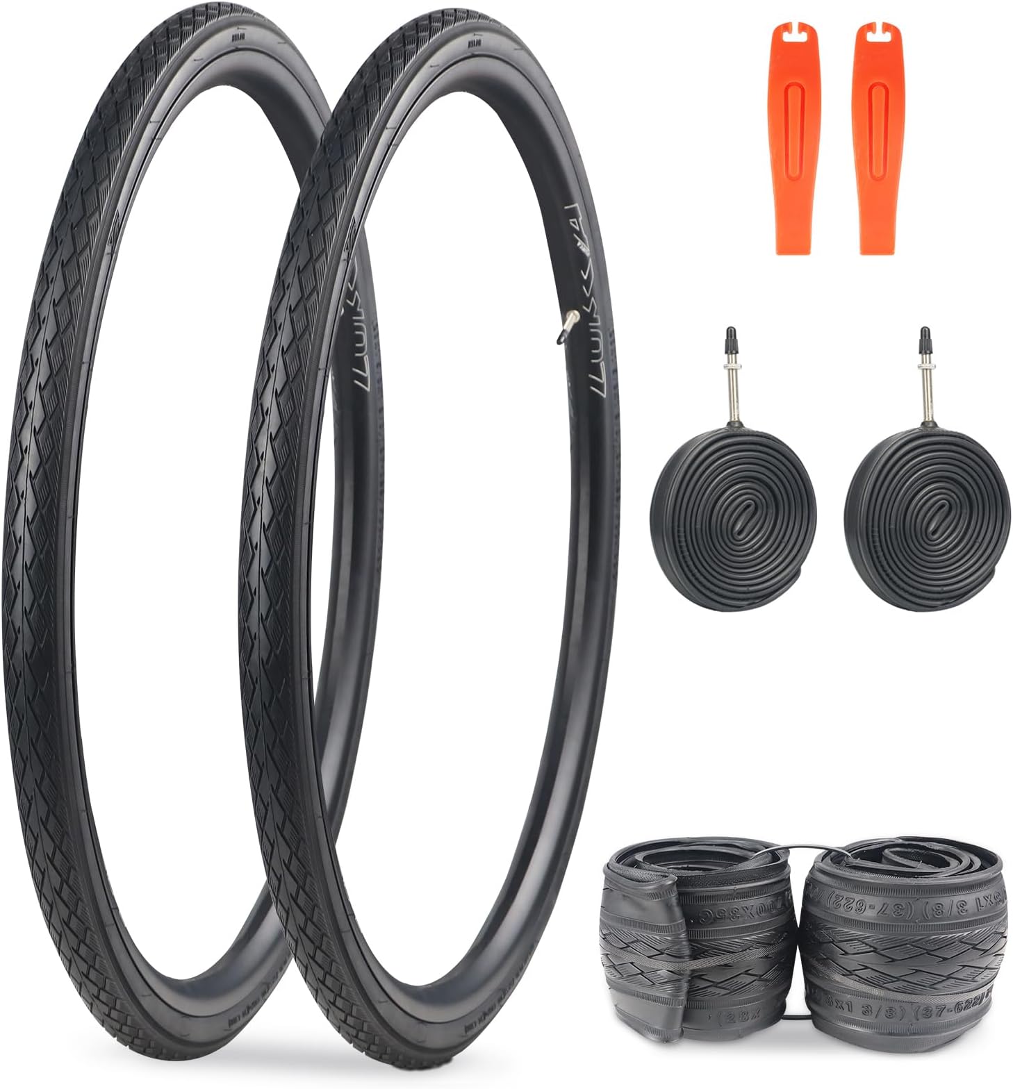WEEROCK 700C Bike Tire 2 Pack 700 X 35C(37-622) Gravel Bicycle Tires with/Without Inner Tube for Road Bicycle Foldable Replacement Tyres