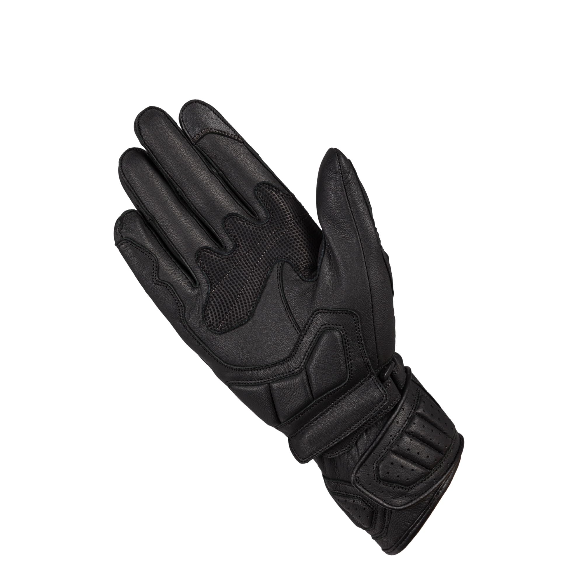 OZONE MOTO RS600 Guantes de Moto Hombre | Piel de Cabra | Protectores de Nudillos y Dedos | Ventilación | Compatible con Pantalla táctil | Tallas hasta 3XL