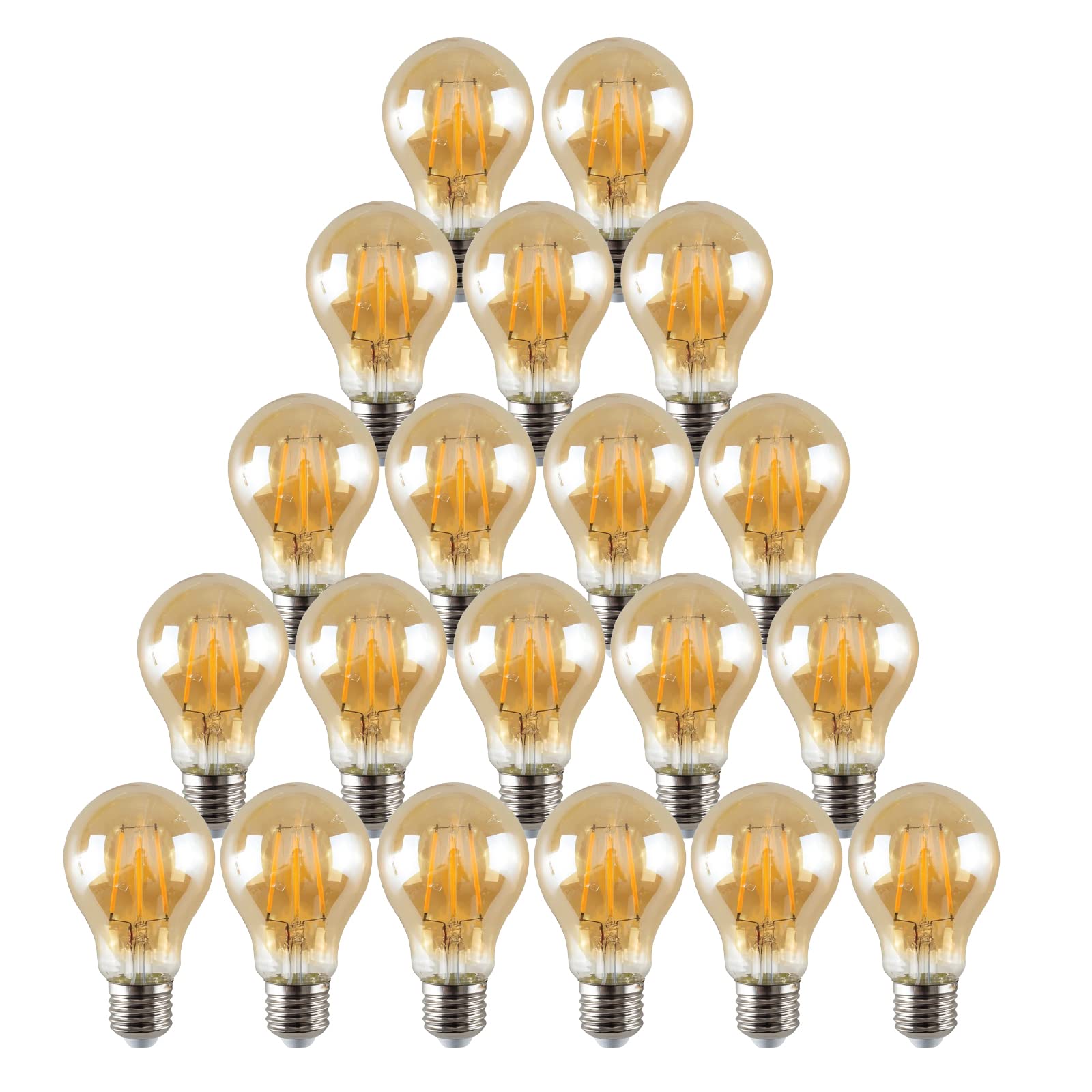 B15 Small Bayonet Cap Fitting LED Light Bulb, 4.9W 40 watts Equivalent, Energy Saving Golf Ball G45 Light Bulbs, Warm White 2700K, Long-Lasting, Bright Led Bulbs, 470 lumens, Non-Dimmable, Pack of 20