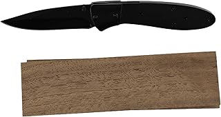 RAPTURE FOLDER BLACK COATED KNIFE KIT – 622B - POCKET KNIFE MAKING KIT - PREMIUM KNIFE SUPPLY (WALNUT) - Payne Bros Custom Knives