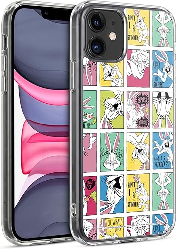 Miniatura 137 de Head Case Designs Funda de gel suave con licencia oficial de Looney Tunes Retro Bugs Bunny compatible con Apple iPhone 11 Pro Max Retro,Blanco y