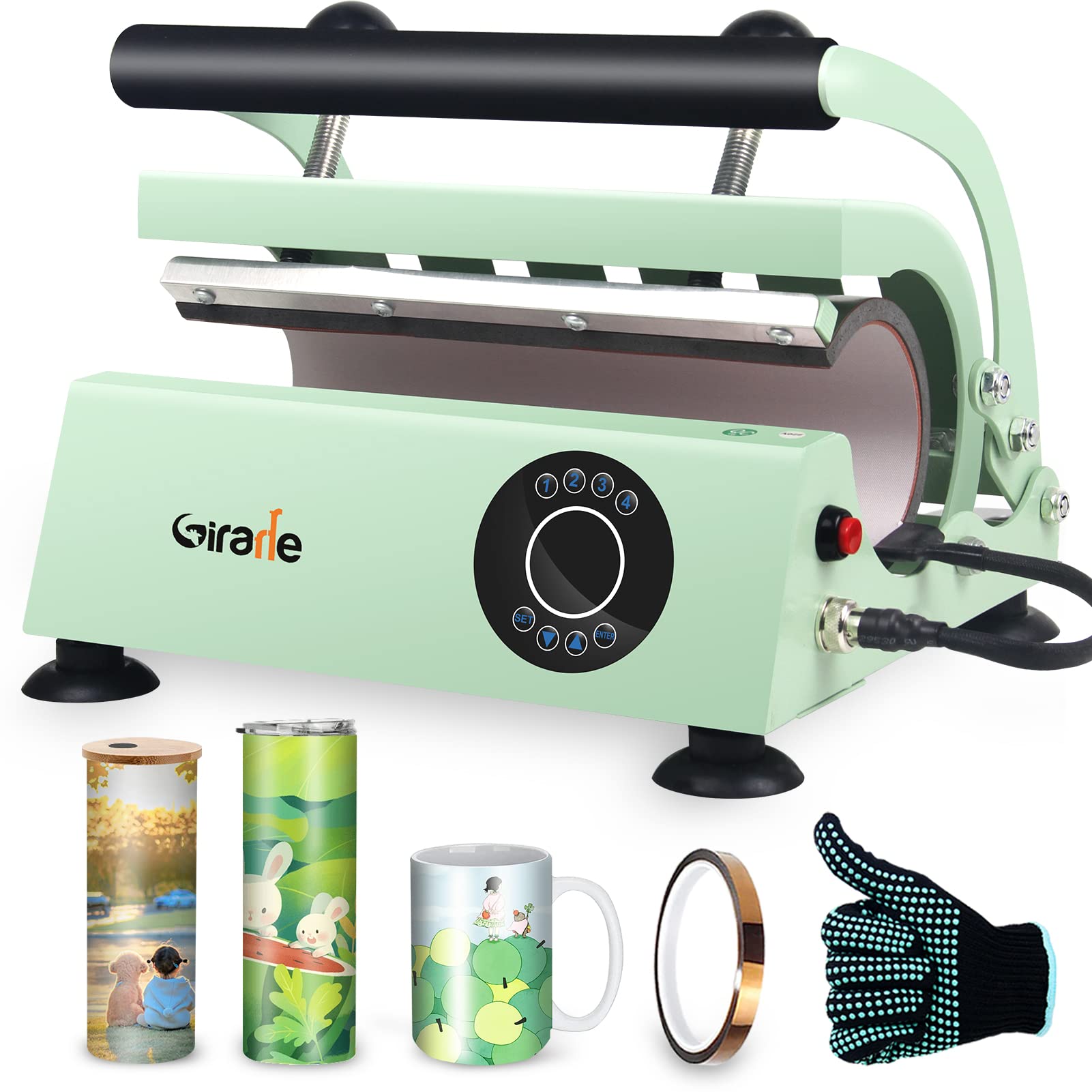 Giraffe Tumbler Mug Heat Press Machine, Mug Press Sublimation Machine