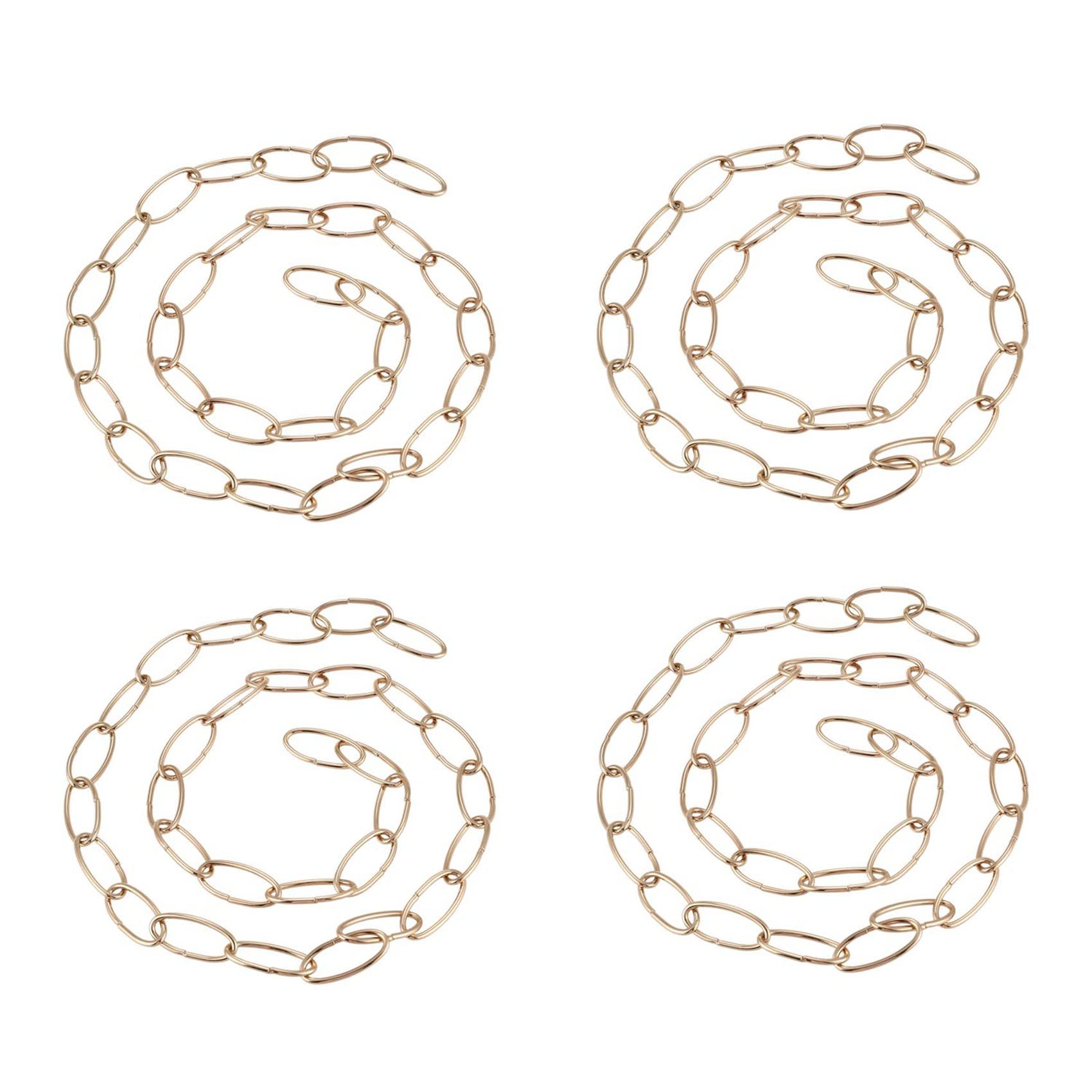 Hndhbfgrt 4X 1M Heavy Duty Chain for Vintage Chandelier Hanging Lamp,French Gold