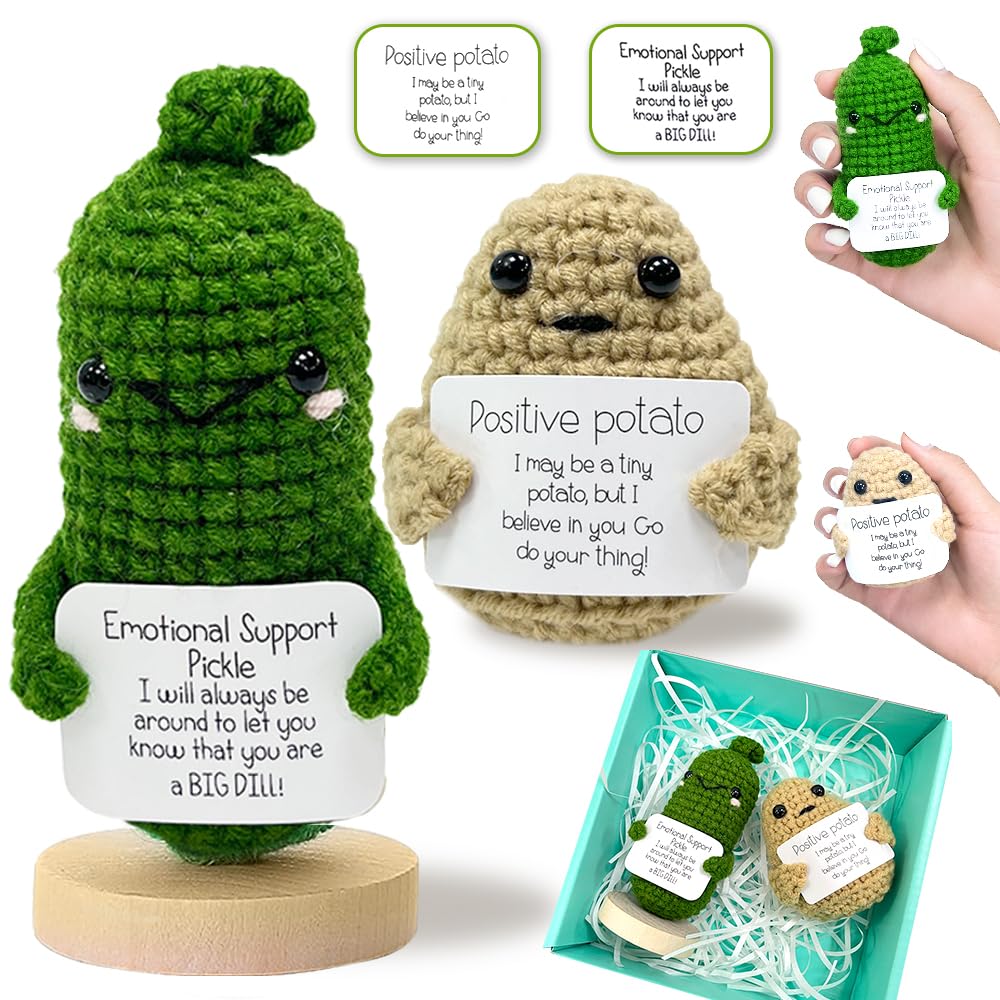 Amazon.com: CrazyHome Positive Potato, Emotional Support Pickle