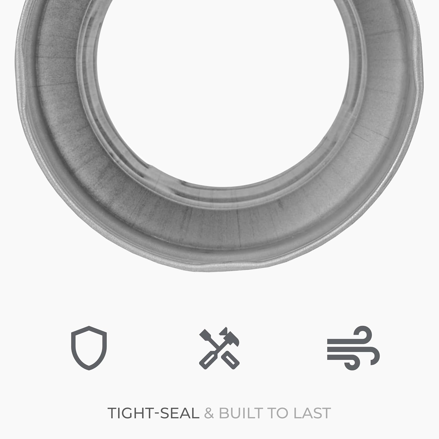 4" to 3" Inch Round Duct Reducer - Male Fit Galvanized Steel Pipe Increaser - Coupling for Round Duct Ventilation Systems - Heating & Cooling HVAC - Vent Pipe Adapter, Duct Connector