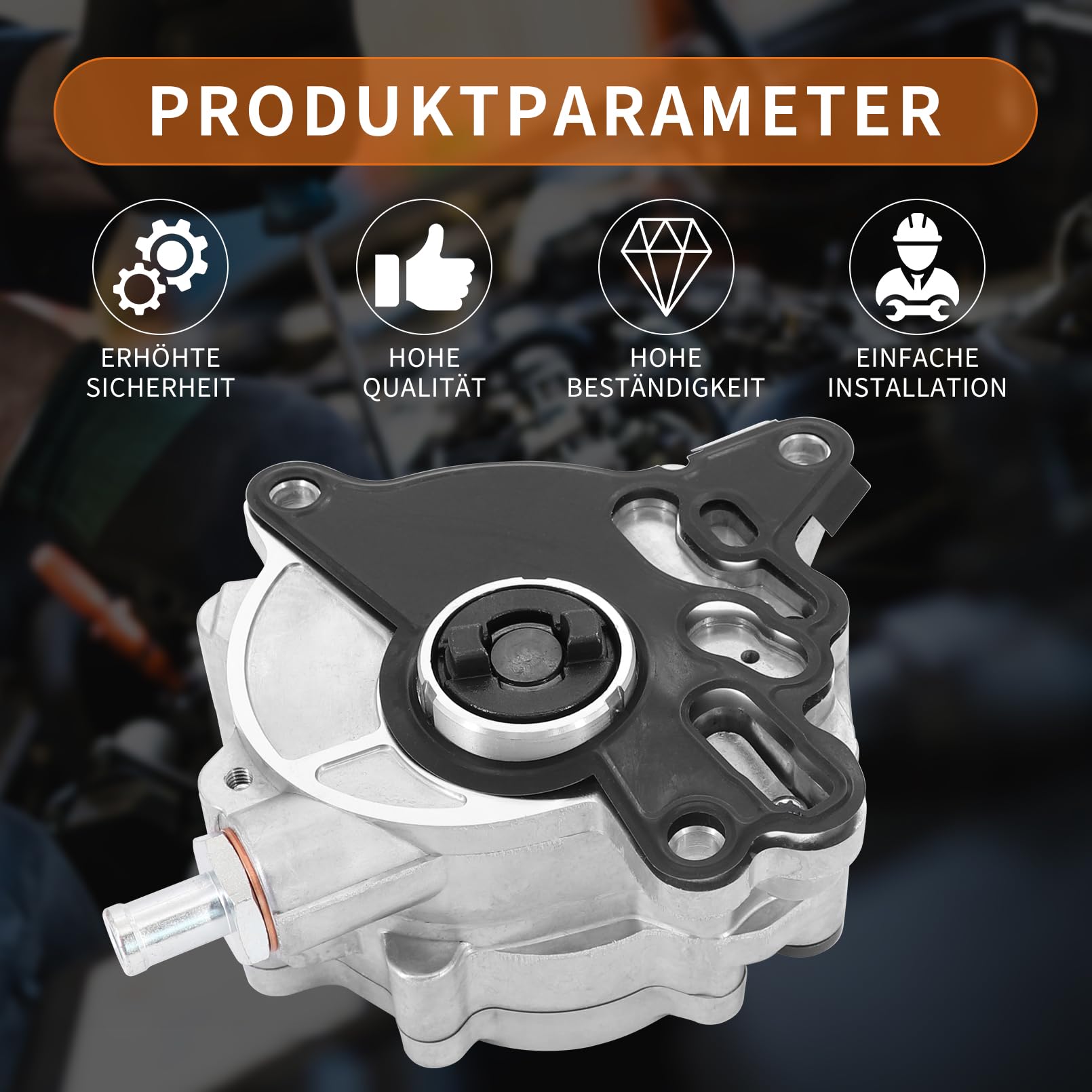 Unterdruckpumpe Kompatibel mit Aud1 A3 A4, Vakuumpumpe Kompatibel mit V-W Golf V Jetta III Pa-ssat Touran, Kraftstoffpumpe 03G145209, 03G145209C, 03G145209D