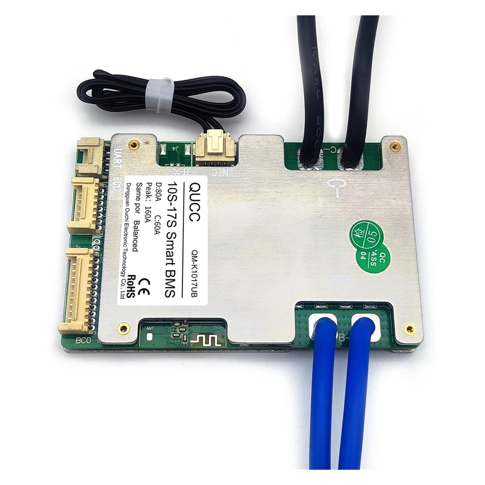 Płyta BMS, 20A 30A 40A 50A 60A 80A 10S 12S 13S 14S 15S 16S 17S inteligentny BMS bateria litowa Ebike Balance Board 36V 48V 52V 60V(60A Built In BT,3.7V Li Ion 10-17S)