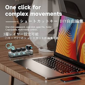 rea s1 マクロ付き　キーボード付属 Amazon | マクロキーボード 12キー 左手デバイス 回転ノブ付き 3