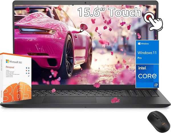 Dell inspiron 15 Touchscreen Laptop -Intel Core i7-1355U -15.6 FHD Touch -Business Laptop Windows 11 Pro - Office 365 -C