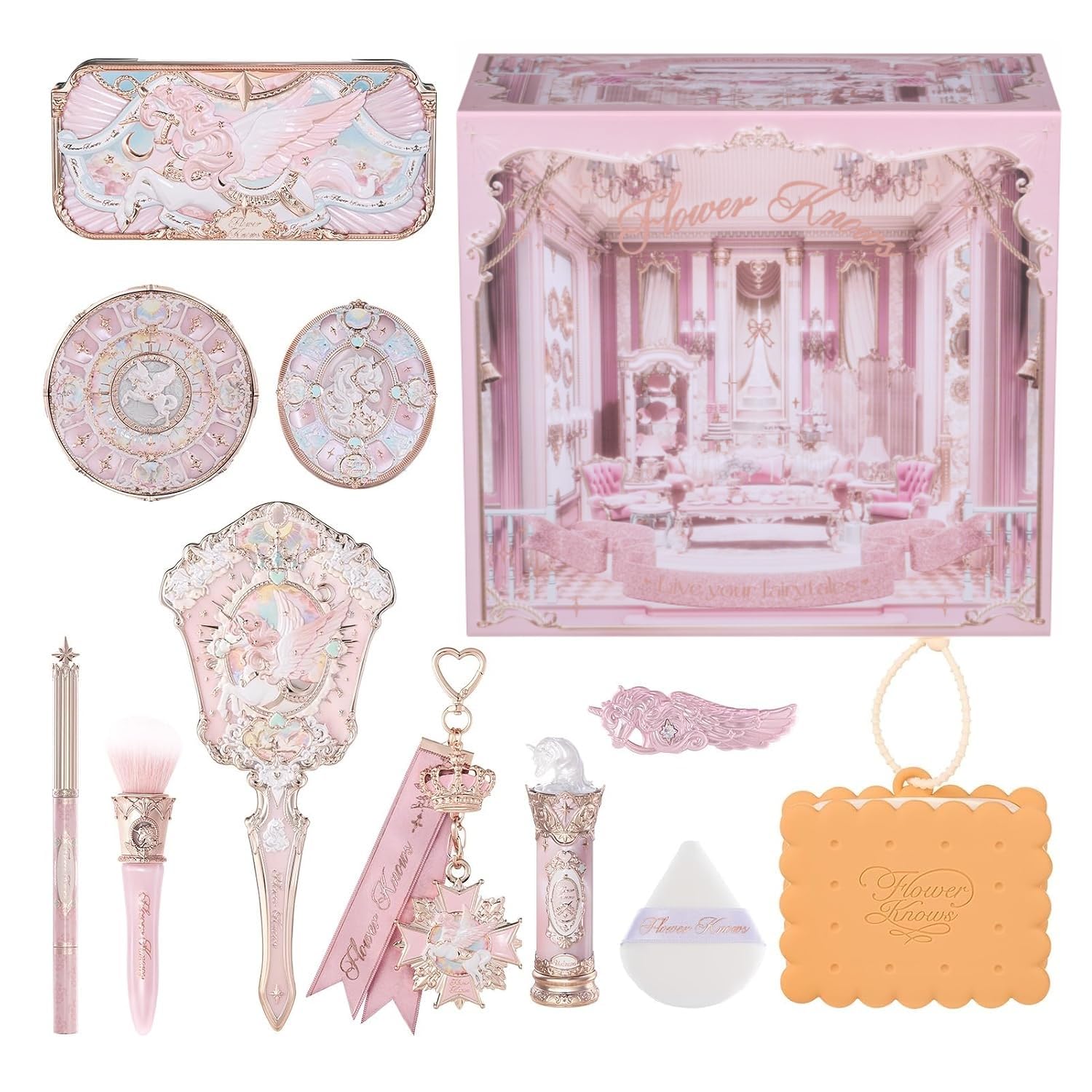 Flower Knows Knight Unicorn Mini All-In Gift Set, Blush Moon Unicorn Theme