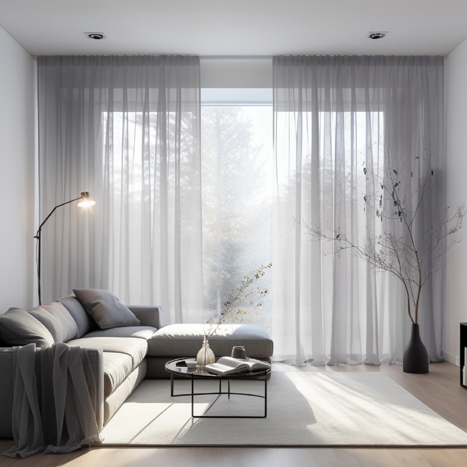 NAKIHOUSE Voile Curtain