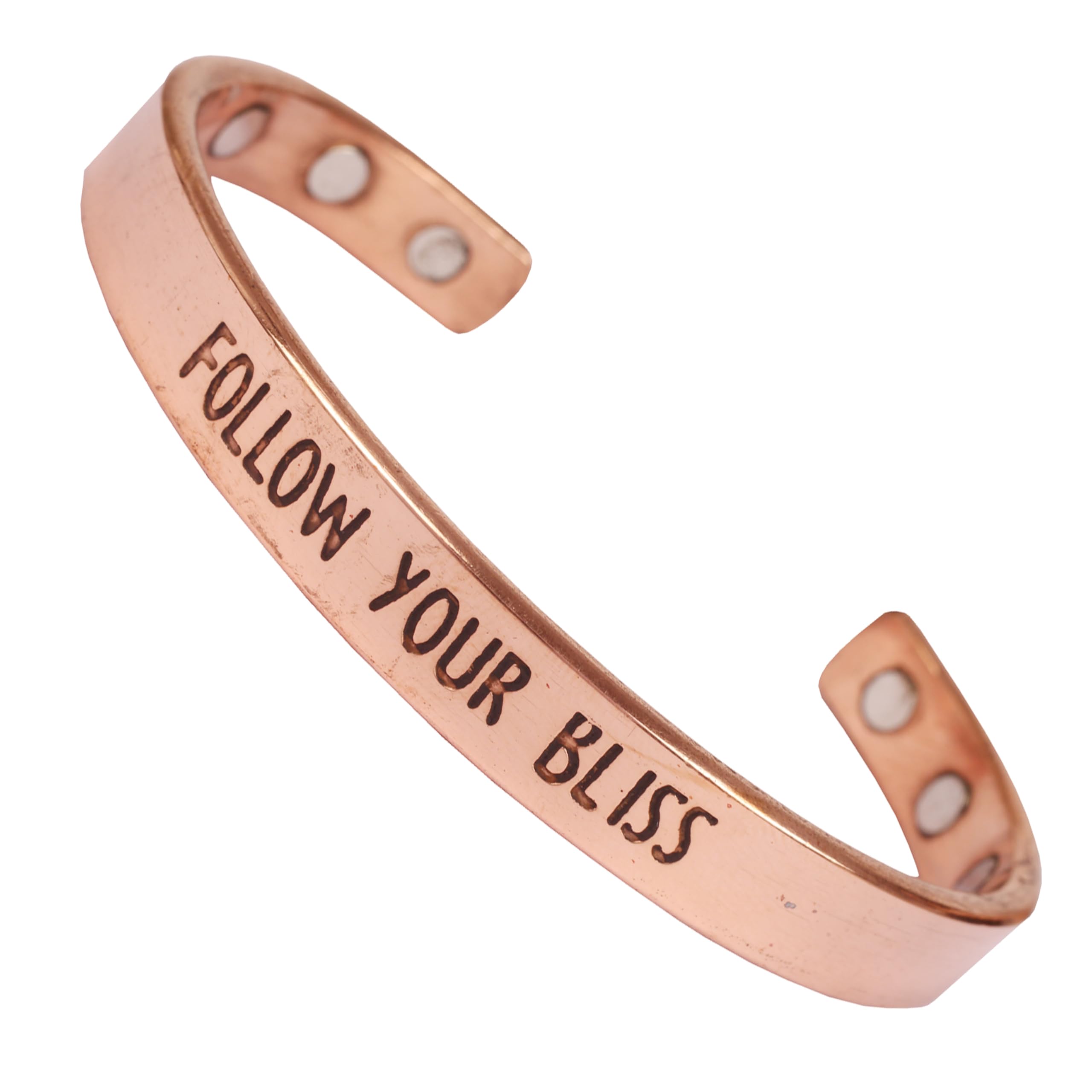 Touchstone Inspirational Engraved Copper Bracelet, Engraved, for Women