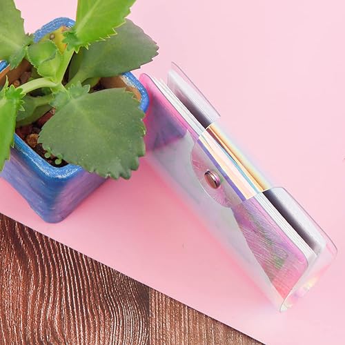 Miniatura 8 de Paquete de 2 mini álbumes de fotos con una sola mano, 64 bolsillos, soporte portátil para tarjetas fotográficas Kpop para Fujifilm Instax