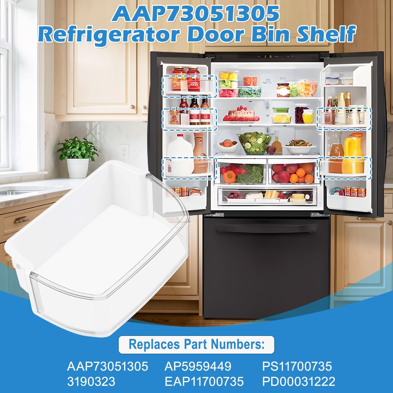 AAP73051305 Refrigerator Door Bin For LG Refrigerator Shelf Replacement