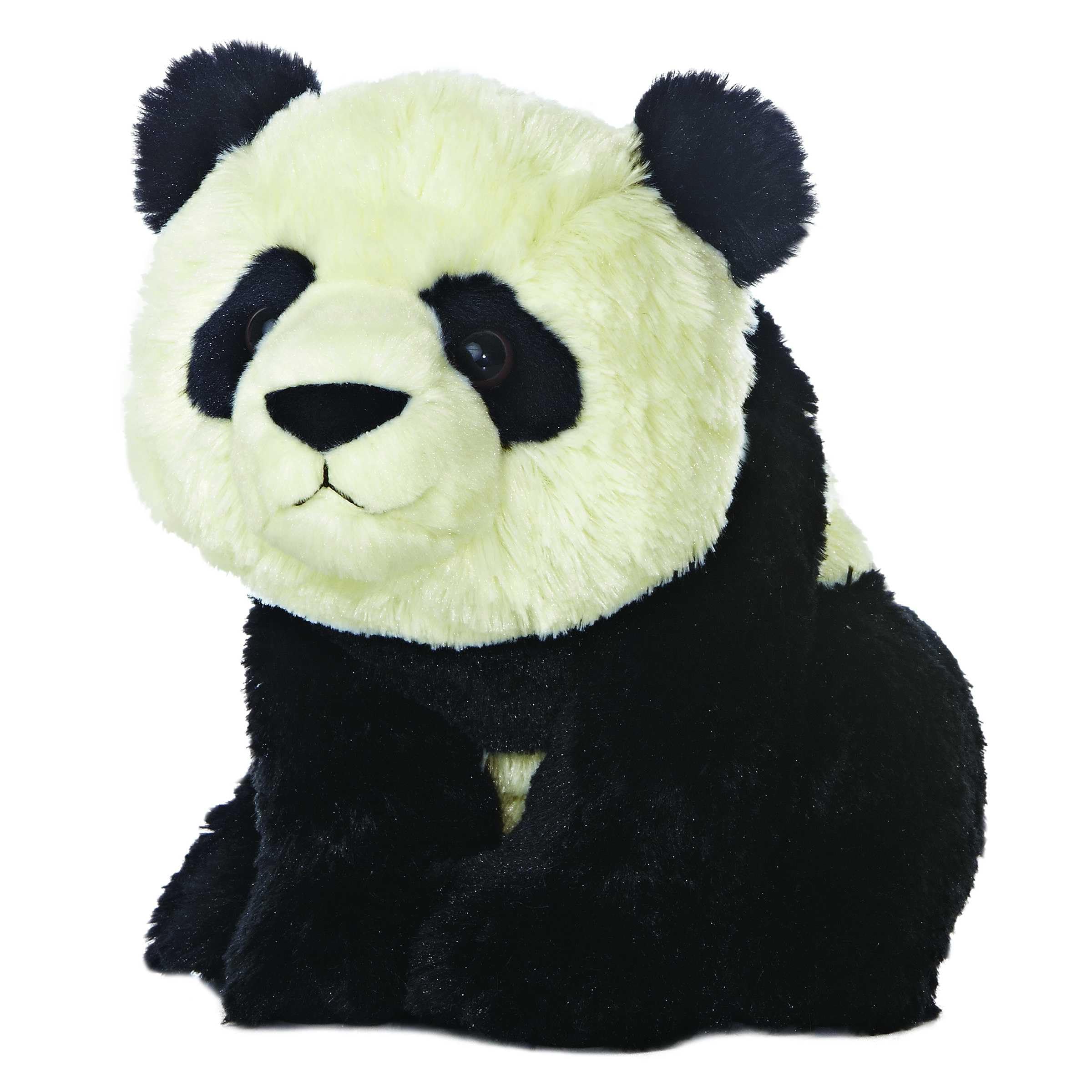 Aurora® Adventurous Destination Nation™ Panda Stuffed Animal - Global Exploration - Learning Fun - Black 12 Inches