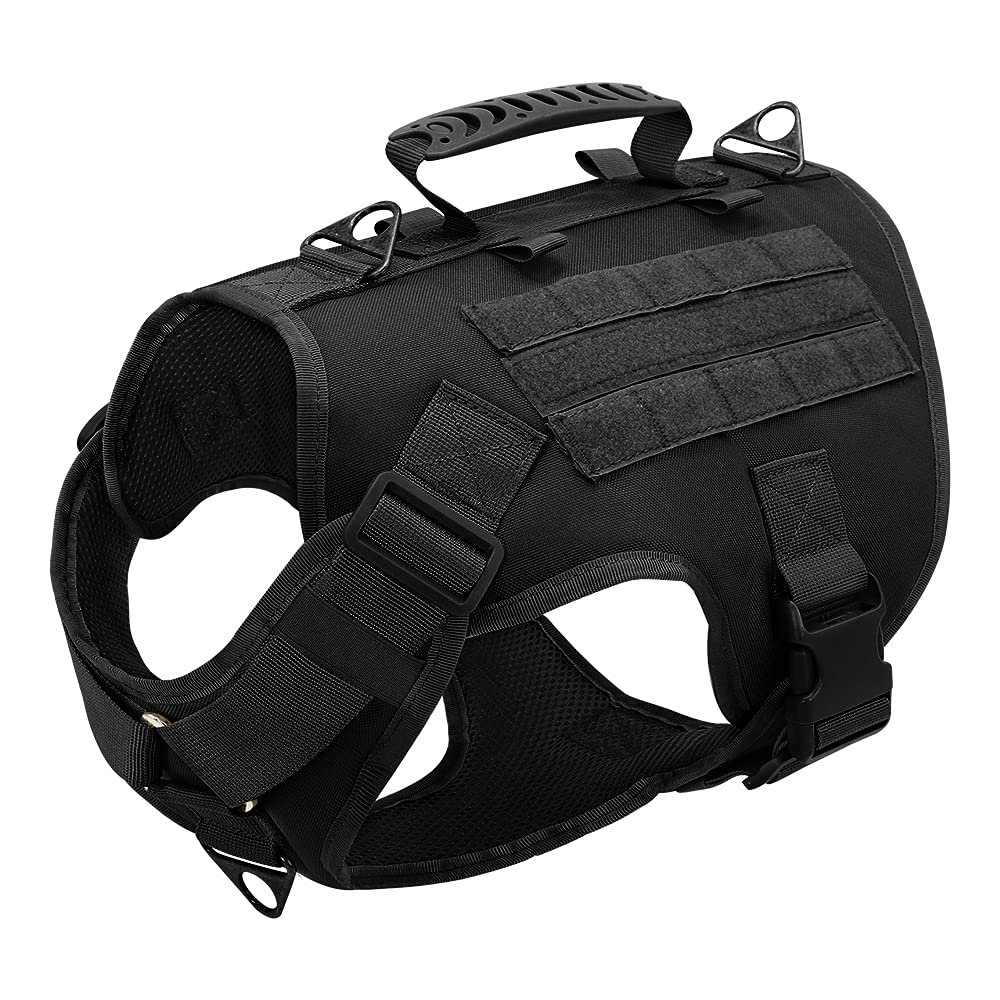 arnés para Perros, Arnés for Perros, Chaleco for de Entrenamiento for medianos y Grandes(Black,B)