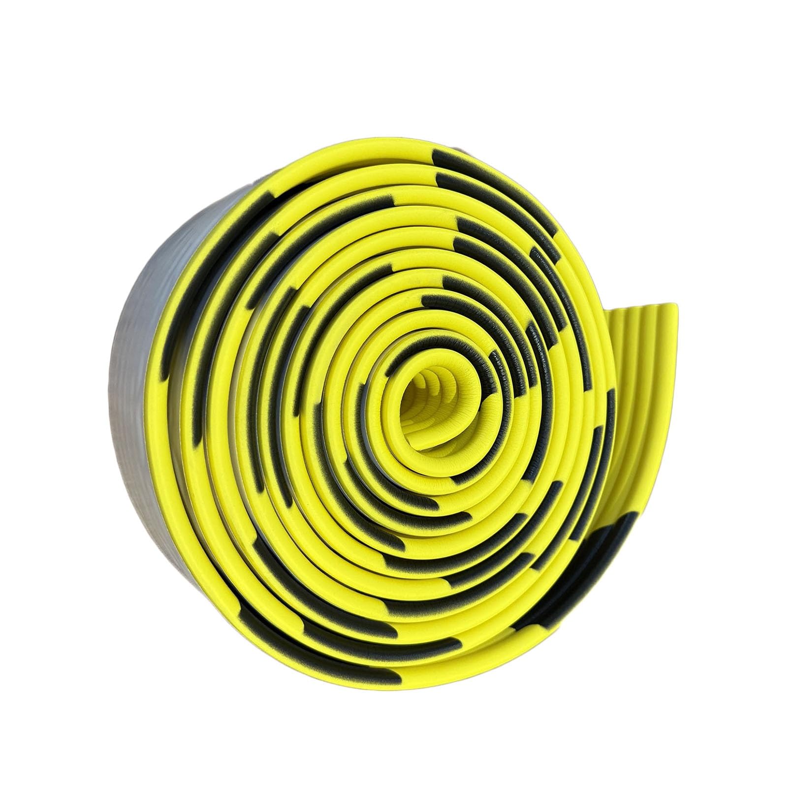 Protector de esquina de espuma industrial, 5 m, autoadhesivo, de alta visibilidad, color negro y amarillo, protector de borde de seguridad para almacenes y fábricas (1 unidad)