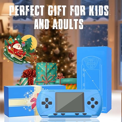 Miniatura 7 de Consola de juegos portátil retro, 258 videojuegos retro, reproductor de juegos portátil con batería recargable de tamaño de bolsillo, pantalla LCD