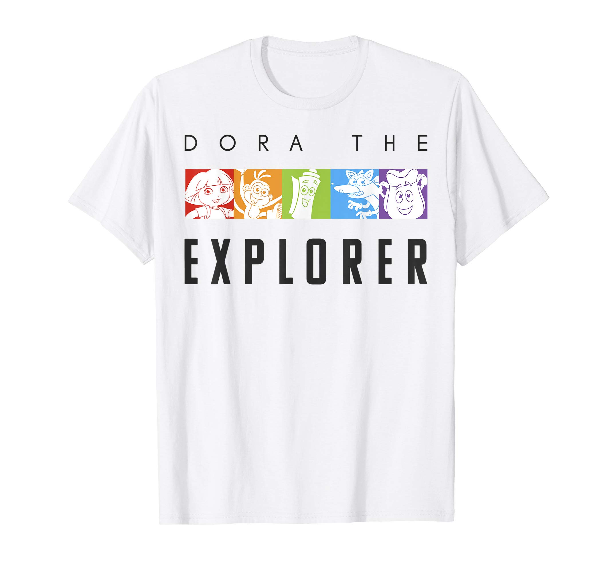Dora the ExplorerRainbow Boxes T-ShirtOEKO-TEX STANDARD 100