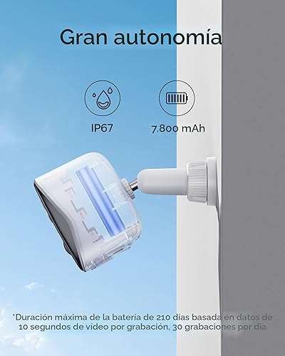 Miniatura 4 de Baseus Cámaras de seguridad inalámbricas para exteriores, kit de 2 cámaras N1 con claridad verdadera 2K, sin tarifa mensual, almacenamiento local