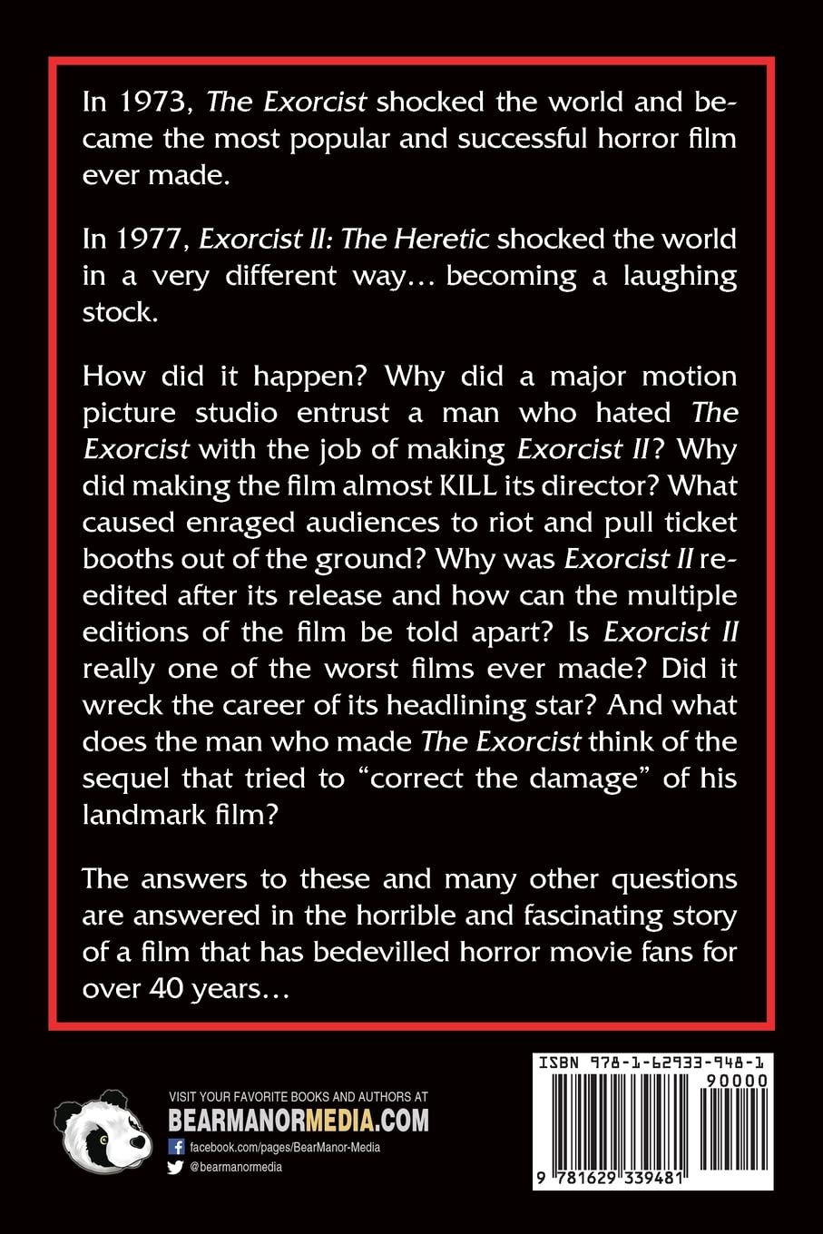 Horrible and Fascinating – John Boorman's Exorcist II: The Heretic      Paperback – June 17, 2022