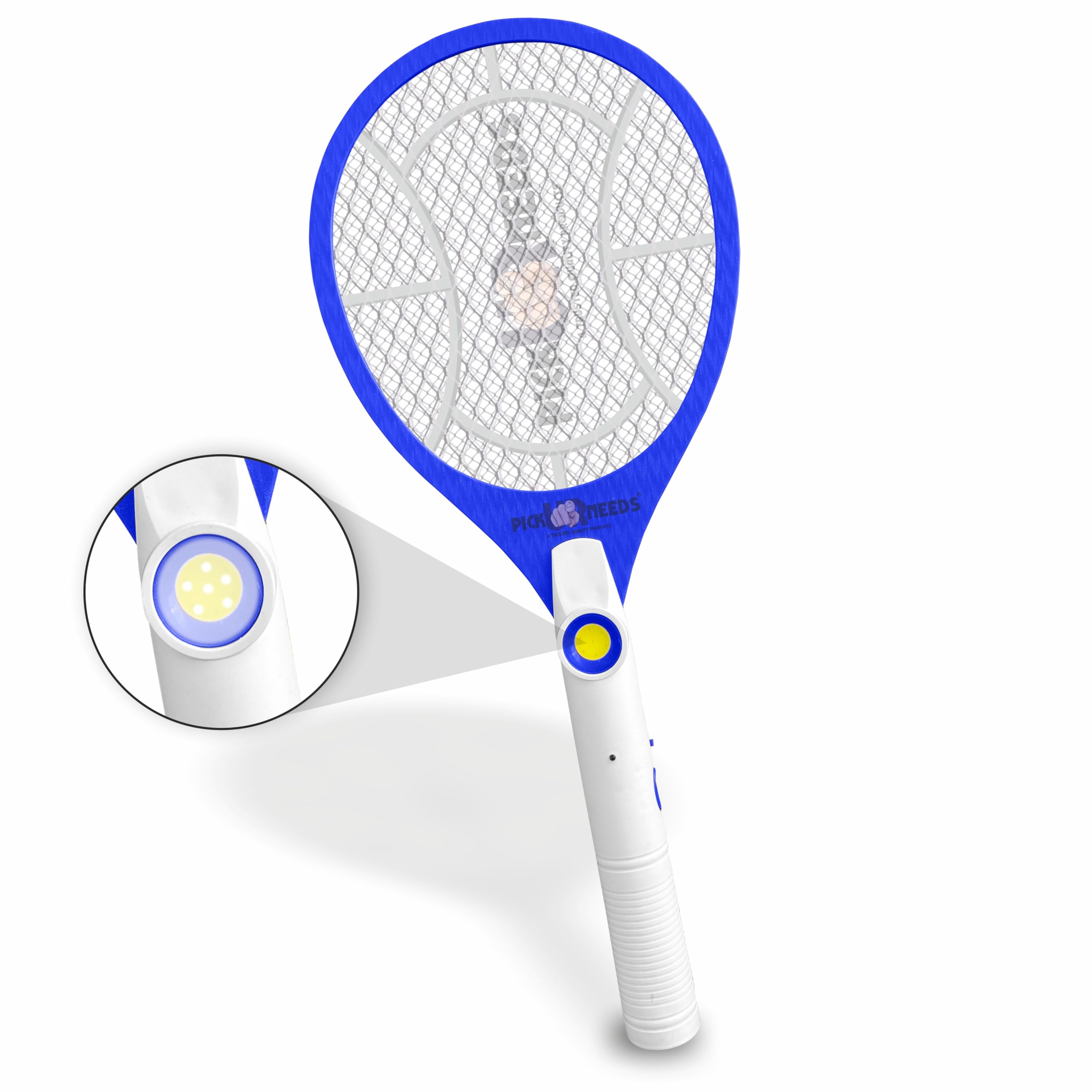 Pick Ur Needs Mosquito Bat/Racket Rechargeable Electric Insect Killer Indoor, Outdoor (Bat) (Blue, Pack of 1)-image-24