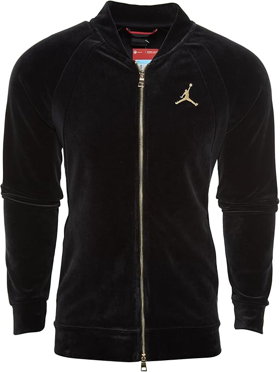 Jordan Sportswear chamarra de terciopelo para hombre (3X-L, negro/dorado  metálico) : Amazon.com.mx: Ropa, Zapatos y Accesorios