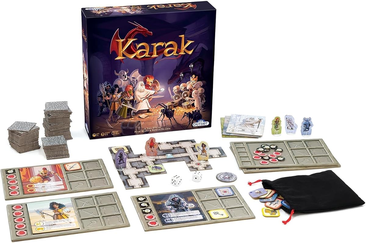 Karak - Juego de estrategia para niños - Juego de mesa de rol para más de 7 años - ¡Aprende tácticas y mata al dragón!