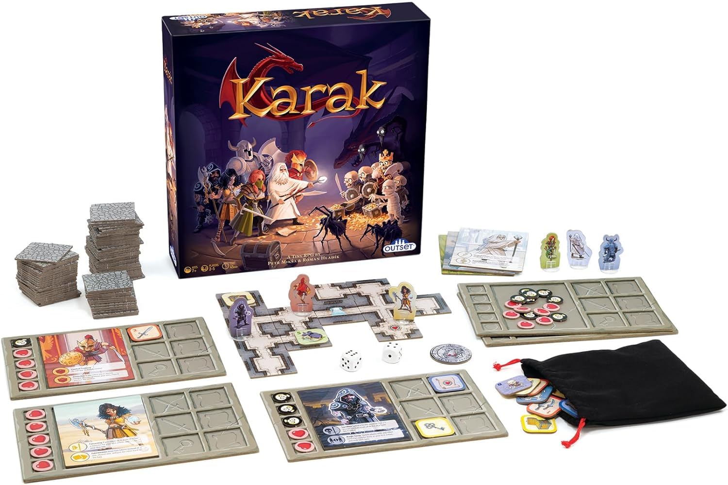 Outset Media Catacombs of Karak Role Playing Board Game, 27 cm x 27 cm x 0.1 cm