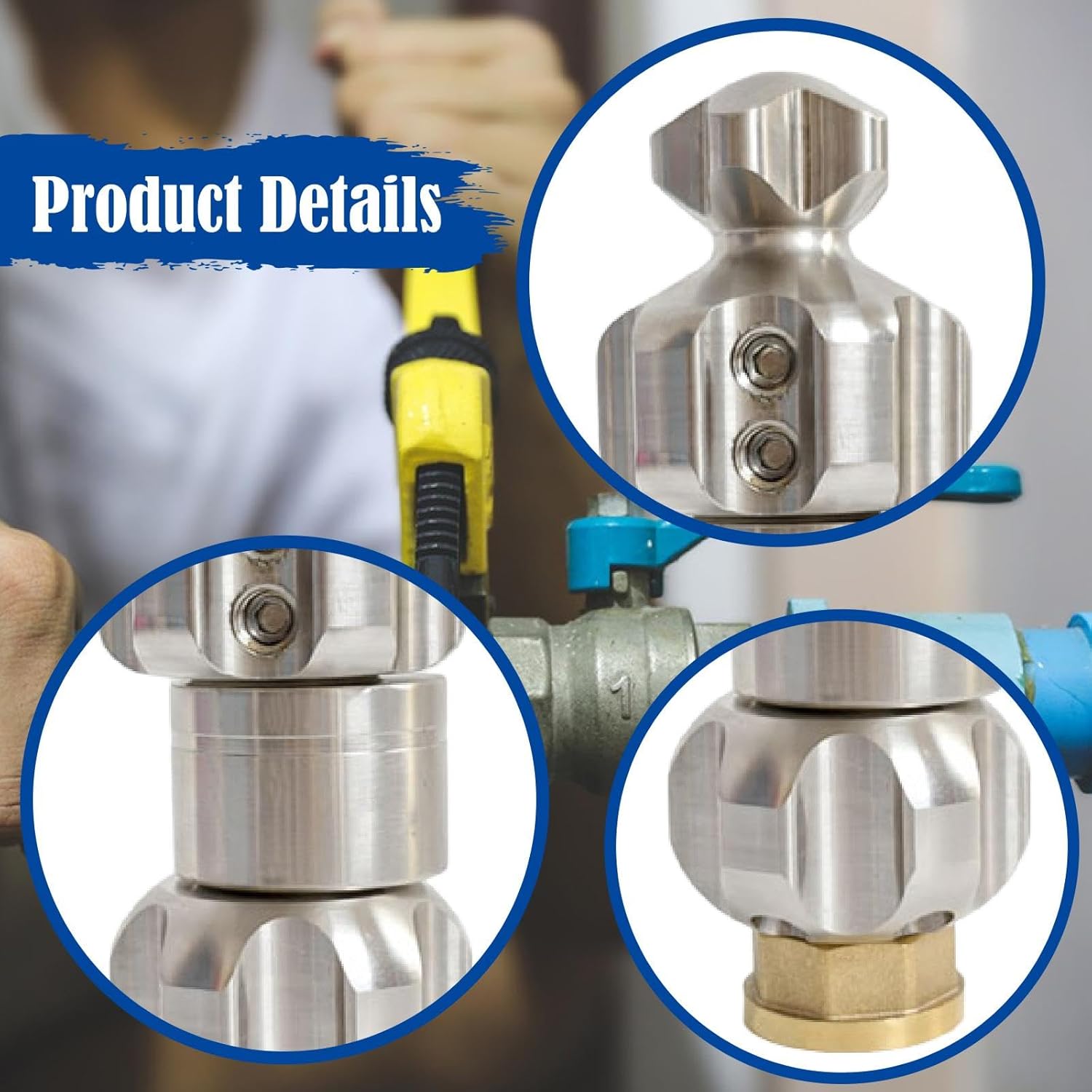 下水ノズル 高圧洗浄 回転式 排水管 洗浄部品 耐腐食性 前方噴射 後方噴射 頑固な詰まり 工場配管清掃に適用, 135L最小200