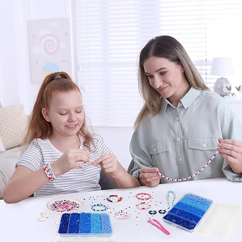 Miniatura 4 de Amaney - 1050 cuentas heishi amarillas de arcilla polimérica de 0.236 pulgadas para hacer joyas, pulseras y collares