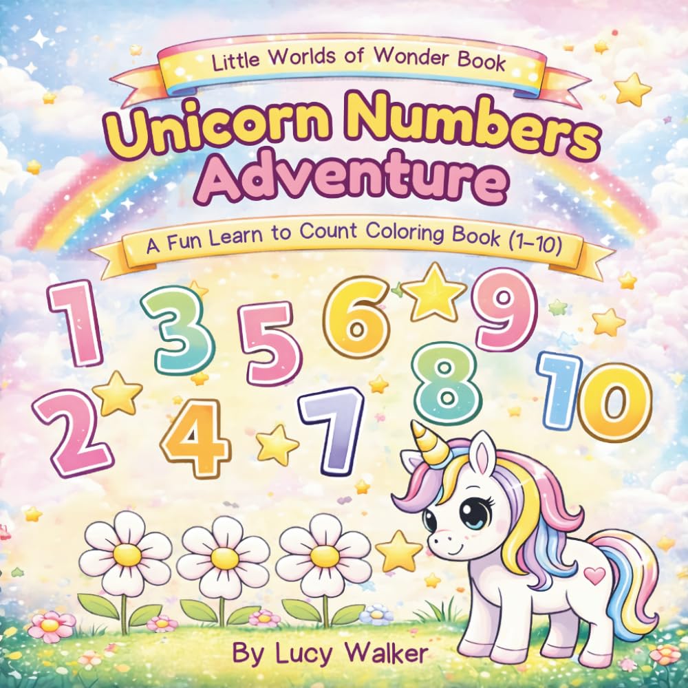 Unicorn Numbers Adventure: Learn to count from 1-10 (Little Worlds of Wonder)