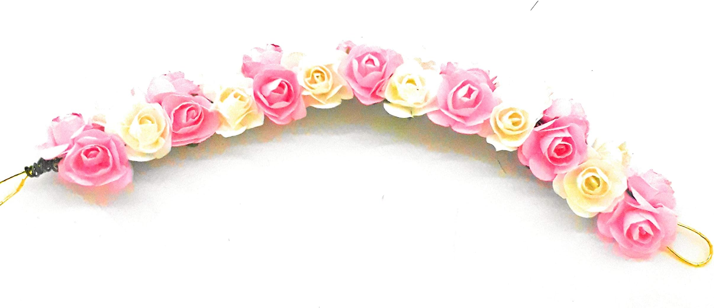 Smart Creations Juda Bun Hair Gajra Artificial Flower Accessories for Women Style for Bridal Bun Decoration for Women