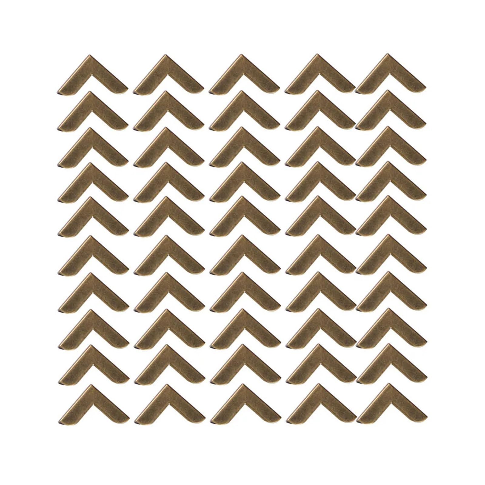 Metal Bag Corner Protector 50pcs Notebook File Menus Folders Furniture Hardware Scrapbooking Albums Corner Brackets Decorative Protectors for Home Decorative(Bronze)