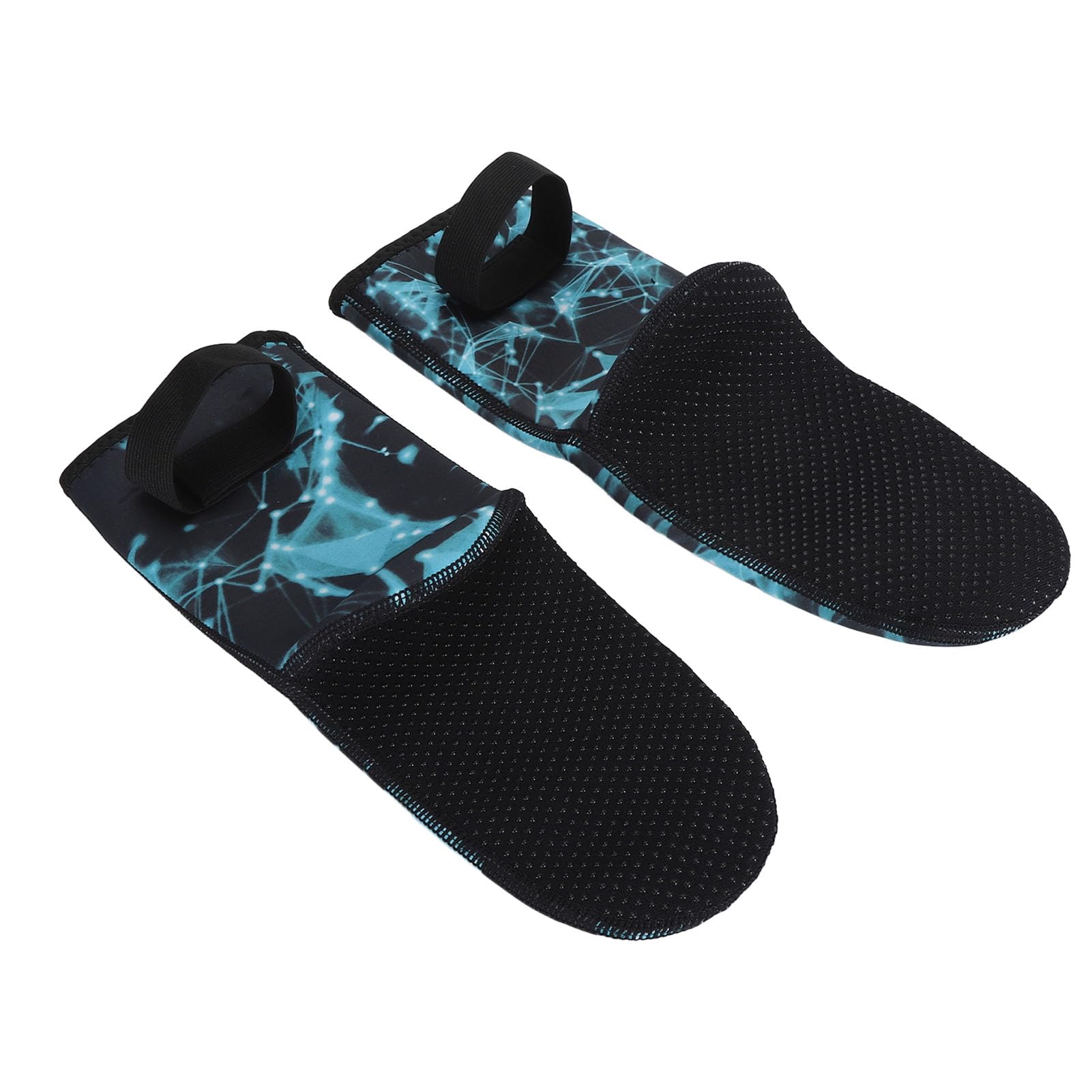 Jopwkuin Water Socks, Thermal Nonslip Diving Wetsuit Socks Breathable Blue Sting Proof for Women for Surfing (S)