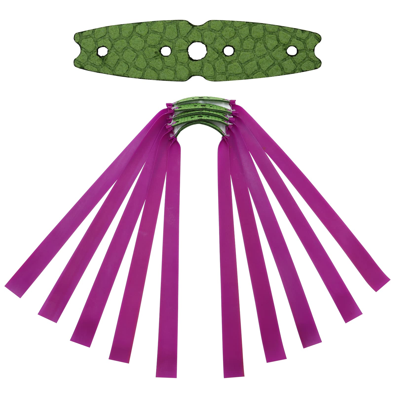 10 Pcs Slingshot Flat Rubber Bands 0.65mm Thickness Slingshot Replacement Bands for Hunting Slingshot Catapult