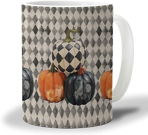 OComster Taza de cerámica de 12 onzas para caféaguaté, taza de porcelana de Acción de Gracias e idea de regalo para el día de San Valentín, Acción