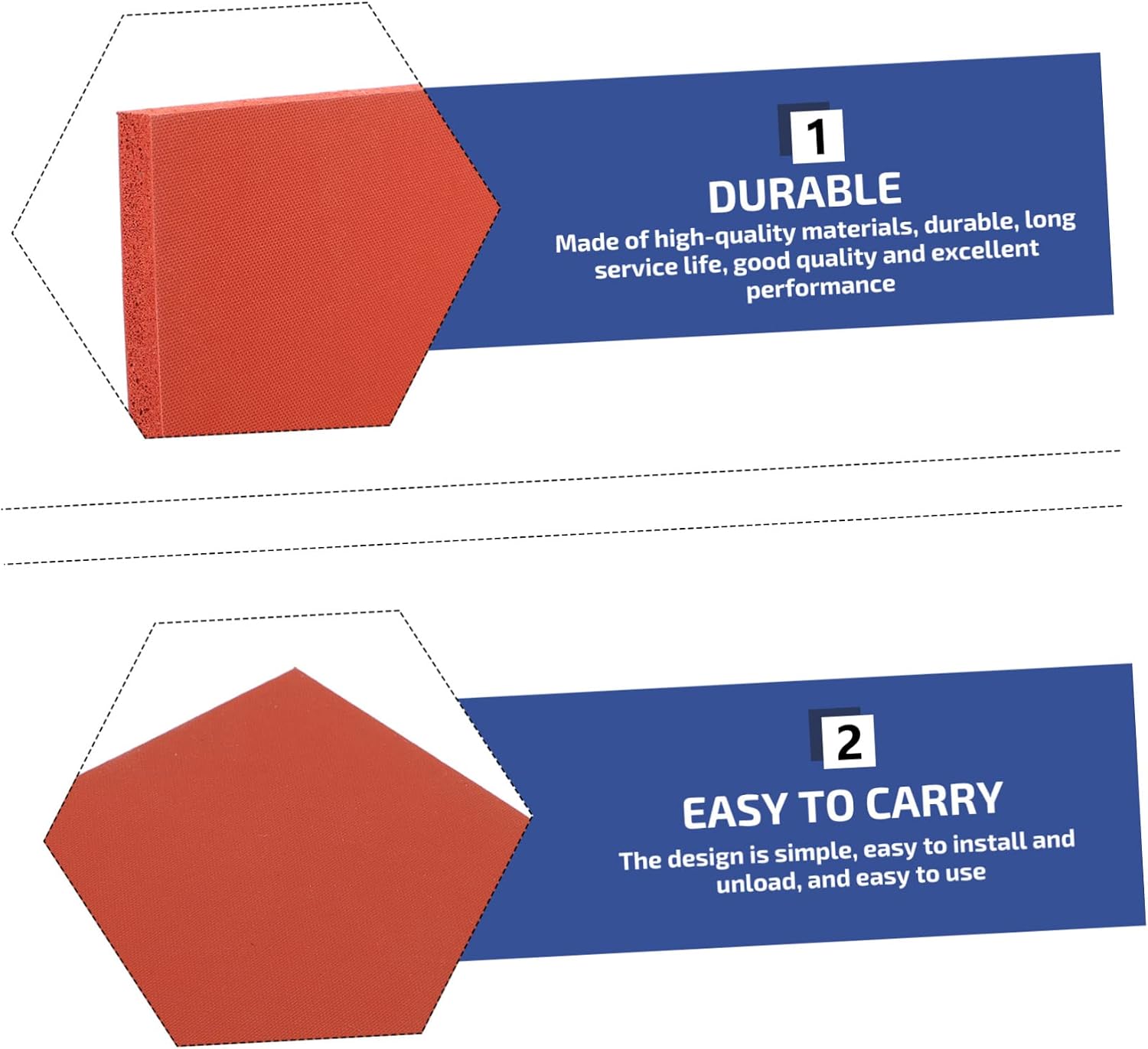 Silicone Heat Press Pad for High-Temperature Printing Insulation Mat Shock Absorption Sturdy Non-Stick Heat Transfer Sheet for Craft Projects and Sublimation