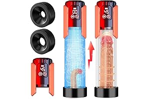Penis Enlarger Pump, Rechargeable Automatic High Vacuum Erection Device with 5 Suction Intensities