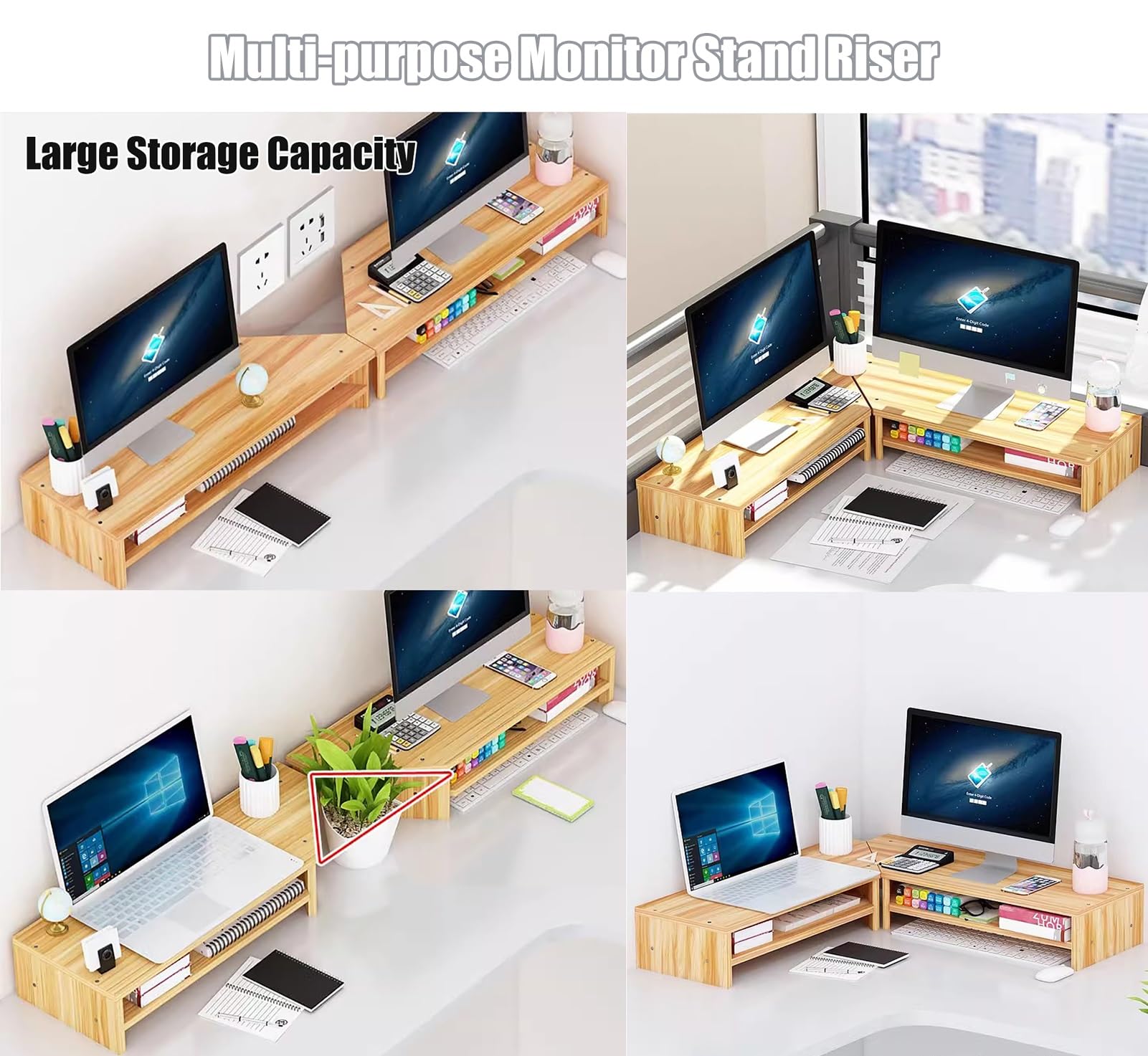 supporto da scrivania per computer, Supporto for monitor angolare da scrivania