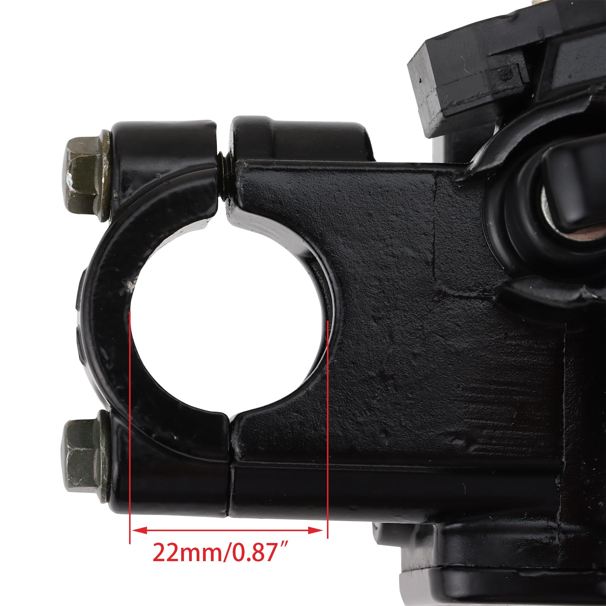 WOOSTAR Izquierda Palanca del Cilindro Maestro de Freno Hidráulico con Calbe Reemplazo para 50cc 70cc 90cc 110cc 125cc 150cc ATV Quad Ciclomotor Scooter Dirt Pit Bike