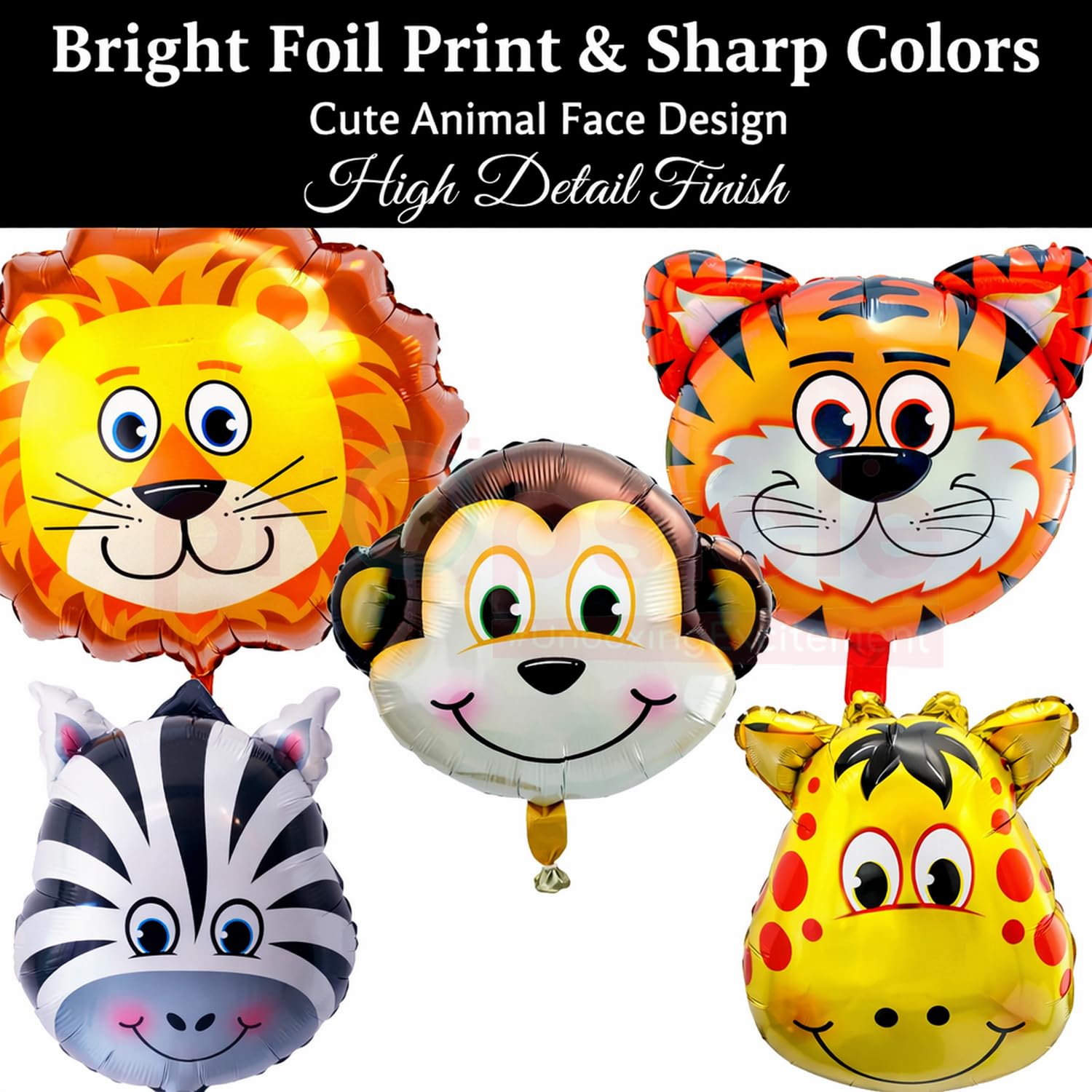 Propsicle Jungle Safari Animal Theme Foil Balloons Kids Birthday Decoration 1