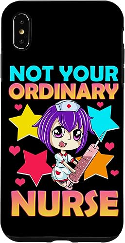 Funda para iPhone XS Max Not Your Ordinary Nurse Chibi Teen Girl Women Kawaii Anime