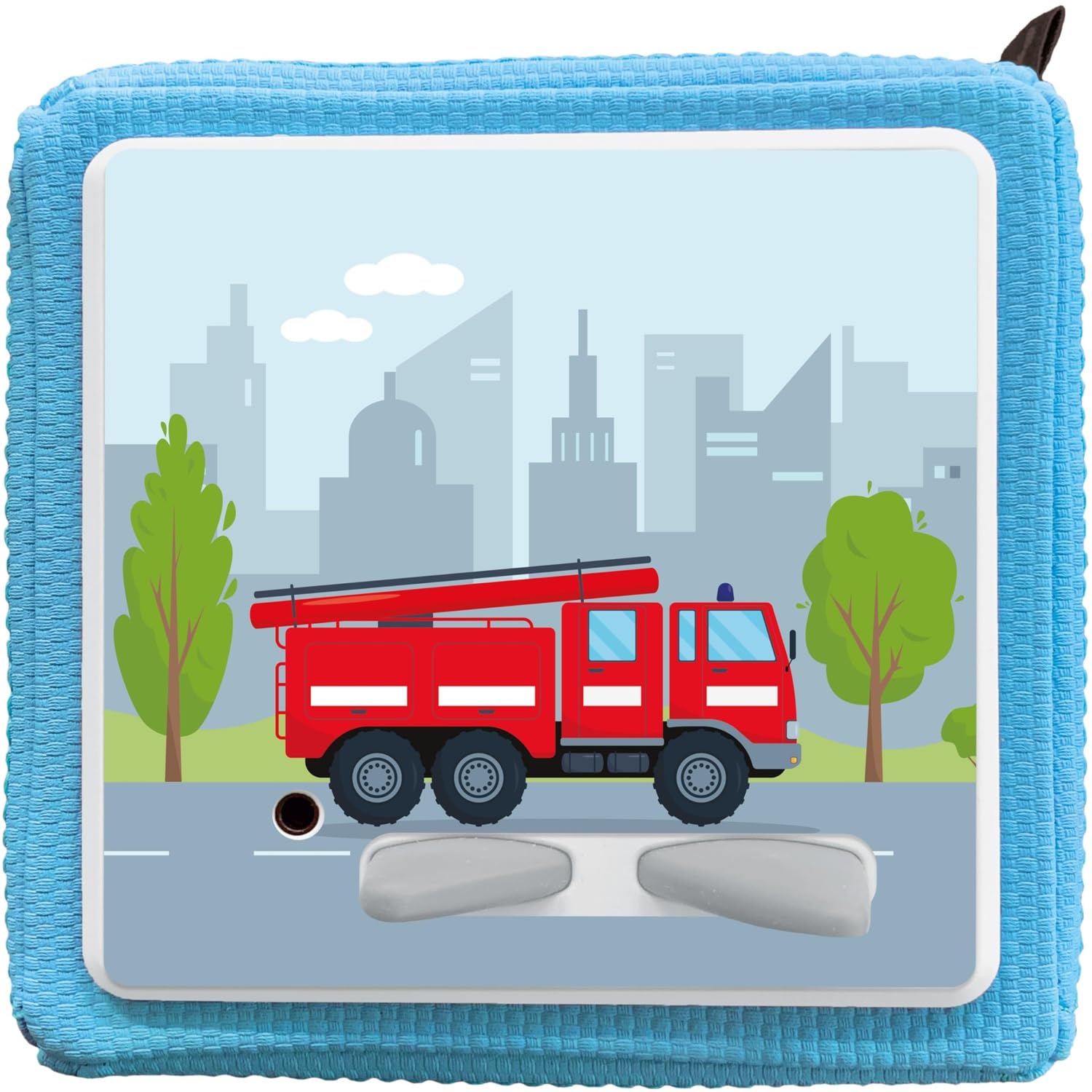 K002 Protective Cover Screen Protector for Toniebox, Self-Adhesive, Perfect Fit Film, Motifs, Accessories for Children, Toy Sticker (Toniebox, No. 19 Fire Brigade) โ image 1