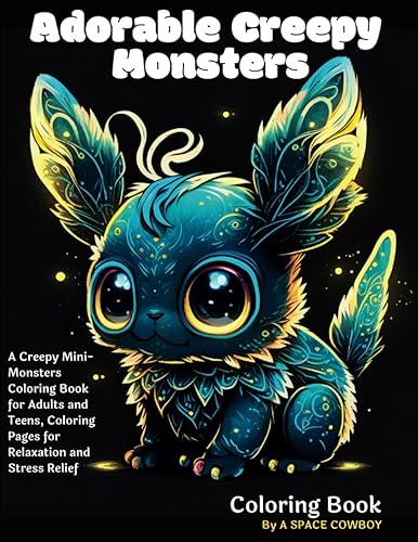 Adorable Creepy Monsters Coloring Book A Creepy Mini-Monsters Coloring Book for Adults and Teens, Coloring Pages for Relaxation and Stress Relief