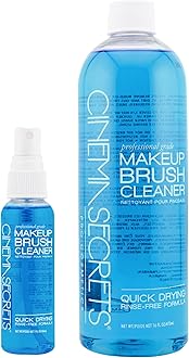 Professional Makeup Brush Cleaner Combo, 16 fl oz with 2 fl oz Spray, Vanilla Value Pack