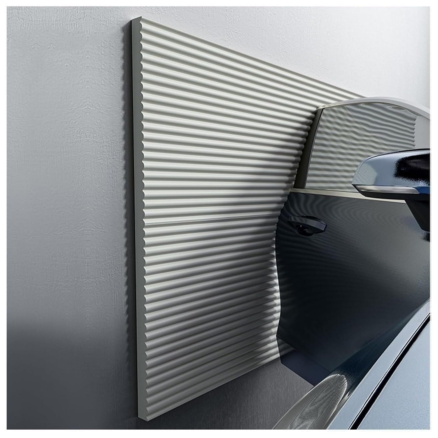 Protector Pared Garaje Goma, Protector Columna Parking Esquina, Acolchado Pared Autoadhesivo para Cualquier Esquina y Columna Redonda, Goma Espuma(Gray,500x20cm)