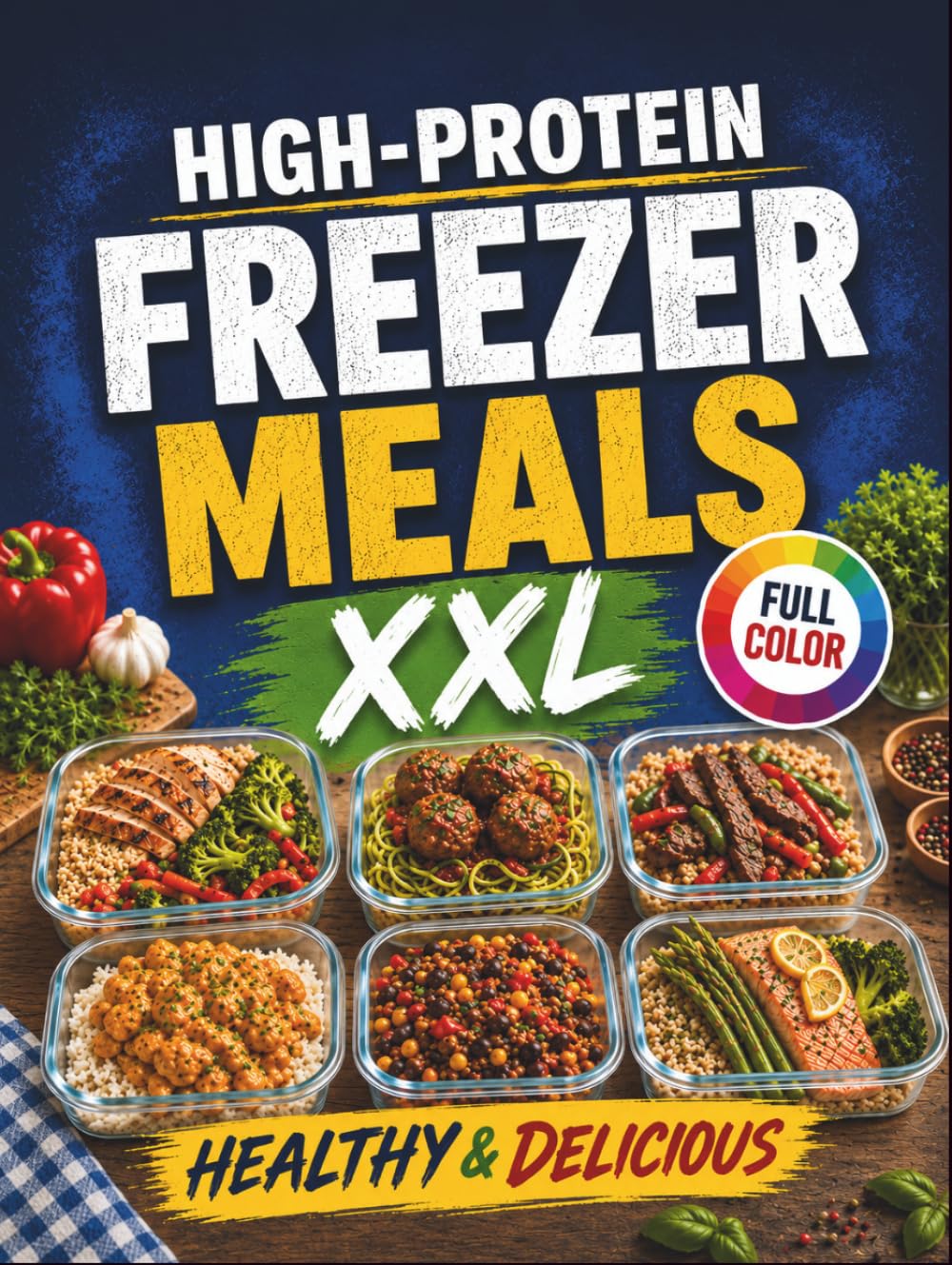 High-Protein Freezer Meals – Healthy & Delicious: Fuel Your Family with Easy Make-Ahead Recipes for Busy Days | Prep Once, Enjoy Protein-Packed Meals for Weeks