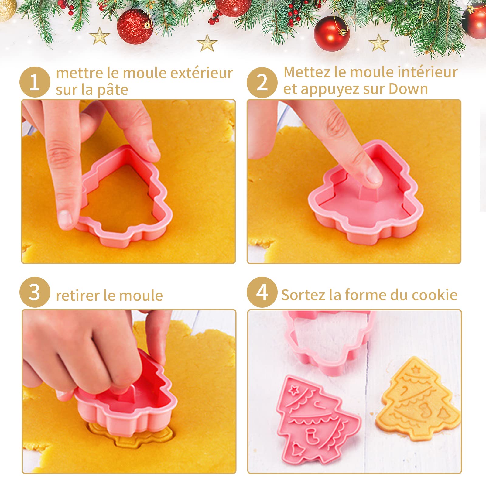 Faburo Set Of 6 Emporte Pièce Enfants Pour Biscuits De Noël En